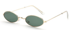 Women's Small Oval 'Alynx' Metal Sunglasses