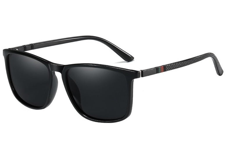 Men's Square Polarized 'Freedom ' Plastic Sunglasses