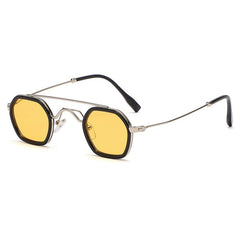 Women's Double Beam 'Peaky Lady' Small Round Sunglasses