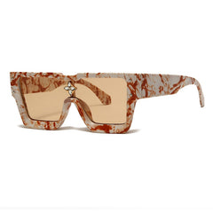 Women's Square 'Shanaia Twain' Plastic Sunglasses