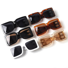 Women's Luxury Square 'The Letter B' Plastic Sunglasses