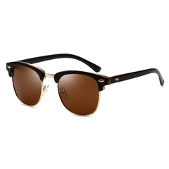 Men's Retro Square 'Big Boss' Polarized Sunglasses