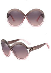 Women's Browline Oversized 'Infinite' Plastic Sunglasses