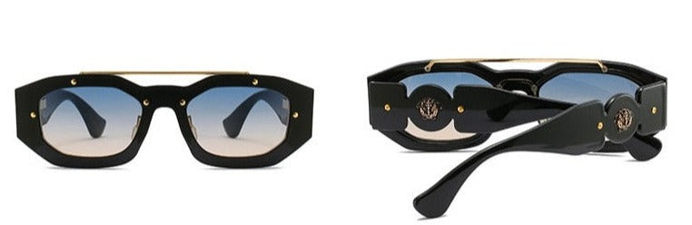 Women's Rectangle 'Olivia Fairy' Plastic Sunglasses