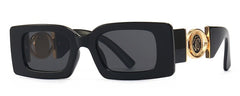 Women's Oversized Rectangle 'Queenly' Plastic Sunglasses