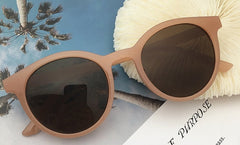 Women's Retro Round 'Shikoba' Plastic Sunglasses