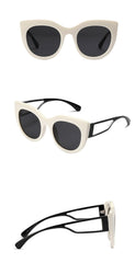 Unisex Vintage Cat Eye 'Cool Avocado' Plastic Sunglasses