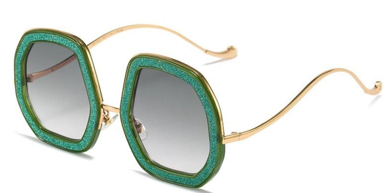 Women's Hexagone 'Seraphin' Metal Sunglasses