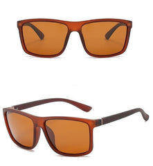 Men's Polarized 'Dark Glasses' Vintage Square Sunglasses