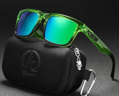 Men's Polarized Square 'Grinch Eye Wear' Plastic Sunglasses