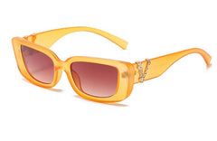 Women's Small Rectangle 'Shawn Shine' Plastic Sunglasses