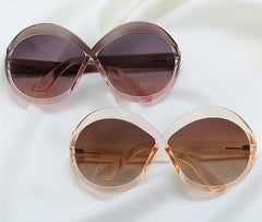 Women's Browline Oversized 'Infinite' Plastic Sunglasses