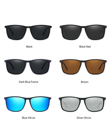 Men's Square Polarized 'Freedom ' Plastic Sunglasses