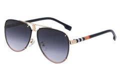 Men's Retro Aviation Pilot 'The Captain Fly Men' Metal Sunglasses