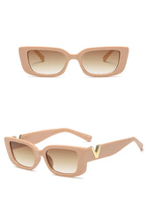 Women's Rectangular 'Metro' Plastic Sunglasses