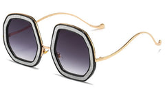 Women's Hexagone 'Seraphin' Metal Sunglasses