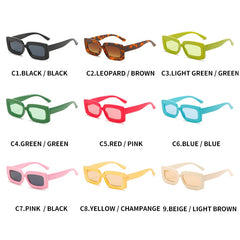 Women's Vintage Rectangle 'Boulder' Plastic Sunglasses