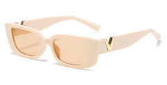 Women's Cat Eye 'V Shine ' Plastic Sunglasses