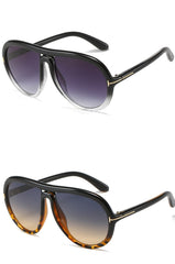 Women's Oversized Pilot 'Lady V' Plastic Sunglasses