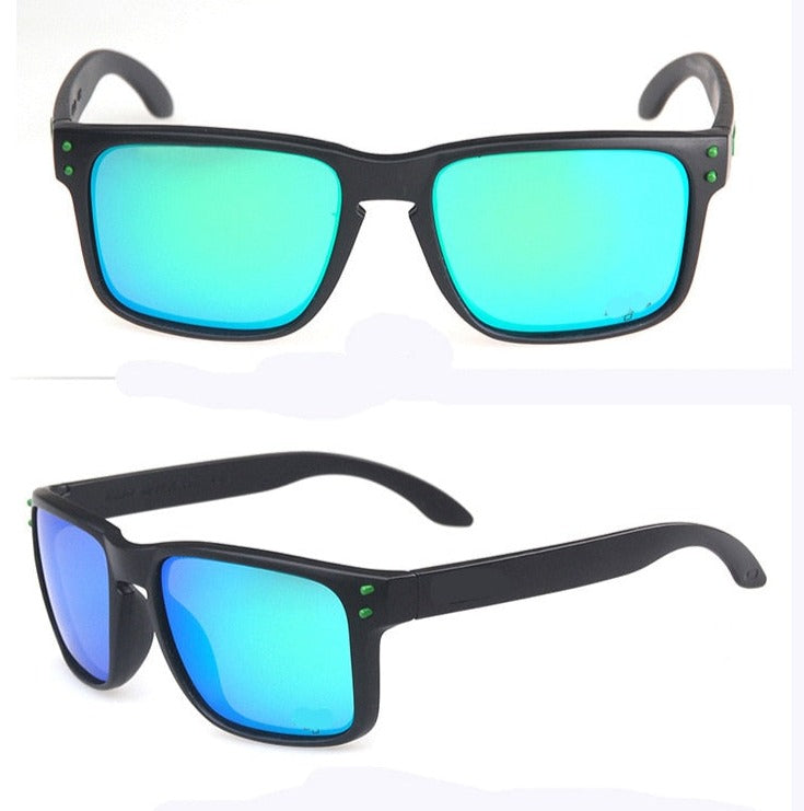 Men's Polarized Square 'Trevor Sign' Plastic Sunglasses