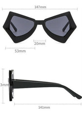 Women's Retro Cat Eye 'Diabolical' Plastic Sunglasses