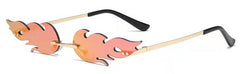 Unisex Cat Eye 'Love of Fire' Plastic Sunglasses