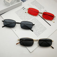 Men's New Retro Rectangular 'Eyestar' Alloy Sunglasses