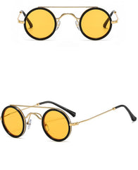 Unisex Vintage Round 'Imperial Circle' Metal Sunglasses