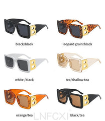 Women's Oversized Square 'Banshee'  Plastic Sunglasses