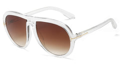 Women's Oversized Pilot 'Lady V' Plastic Sunglasses