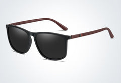 Men's Square Polarized 'Freedom ' Plastic Sunglasses