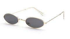 Women's Small Oval 'Alynx' Metal Sunglasses