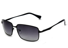 Men's Polarized Rectangle 'Vansho Eye Wear' Metal Sunglasses