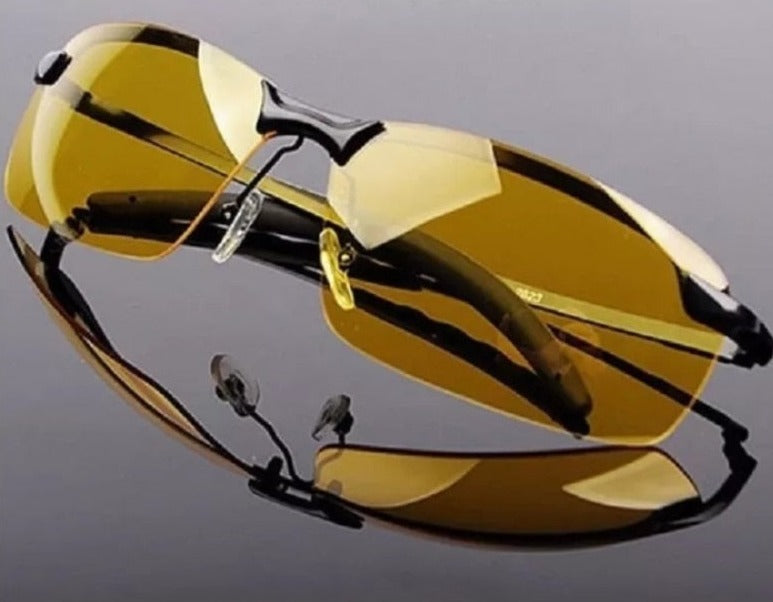Men's Polarized 'Yellow Angels' Metal Sunglasses