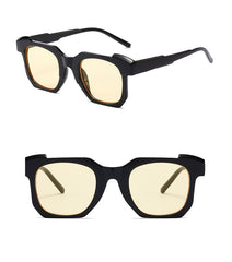 Unisex Vintage Square 'Fiesty Puma' Plastic Sunglasses