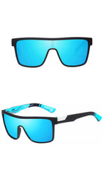 Unisex Classic Square 'Sun Stop' Plastic Sunglasses