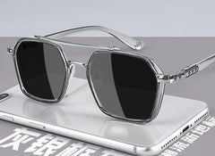 Women's Polarized Square 'Cyco Space ' Metal Sunglasses