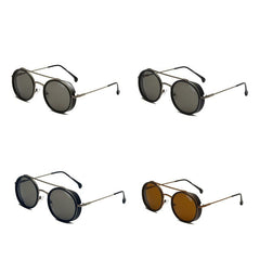 Unisex Vintage Steampunk 'Age of Rage' Metal Sunglasses