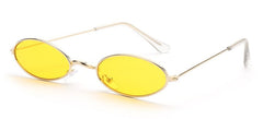 Women's Small Oval 'Alynx' Metal Sunglasses