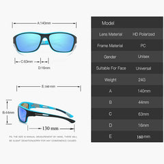 Unisex  Cycling 'Han' Plastic Sun Glasses