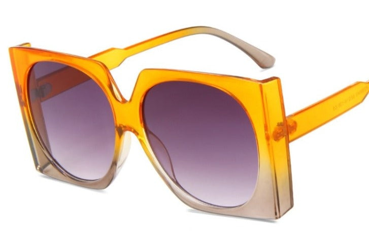 Women's Oversized Square 'Cielo ' Plastic Sunglasses
