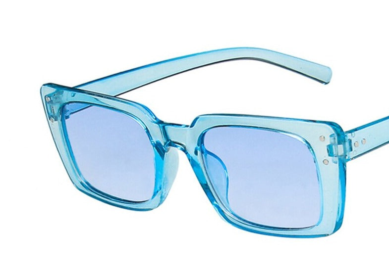 Women's Square 'Brown Melisan' Plastic Sunglasses