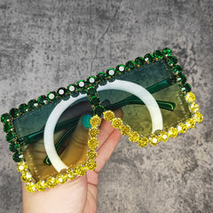 Women's Oversize Square 'Lura' Plastic Sunglasses