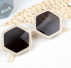 Children's Hexagonal 'Fiction' Plastic Sunglasses