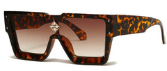 Women's Oversized Square 'Vanilla Eye Glass' Plastic Sunglasses