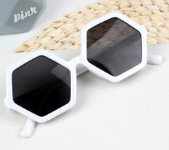 Children's Hexagonal 'Fiction' Plastic Sunglasses