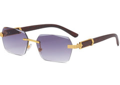 Women's Rimless 'Sultan' Plastic Sunglasses