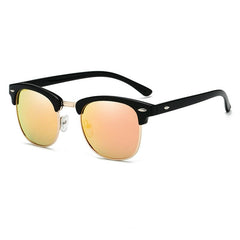 Men's Retro Square 'Big Boss' Polarized Sunglasses