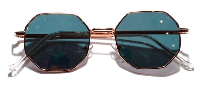 Women's Vintage Polygon 'Fright ' Metal Sunglasses