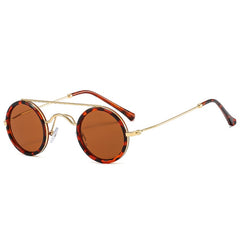 Unisex Vintage Round 'Imperial Circle' Metal Sunglasses